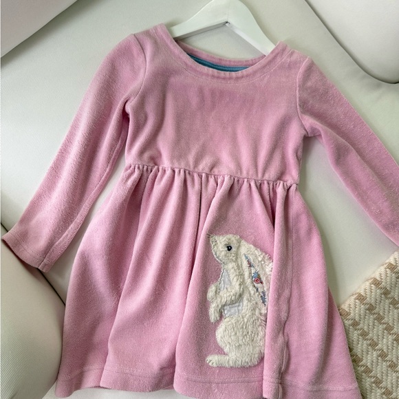 Mini Boden Pink Dress with Bunny Design - Picture 5 of 10